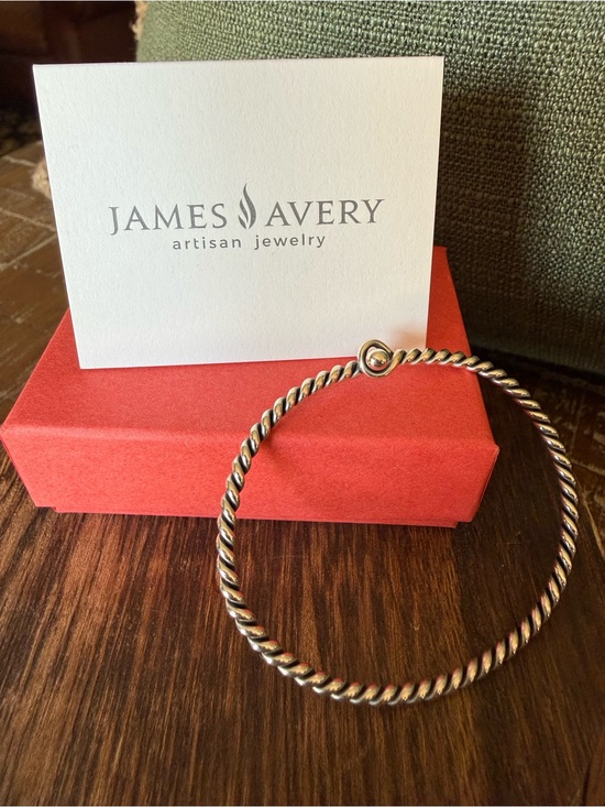 James Avery Jewelry - James Avery Sterling silver Twisted Rope Bangle - Silver and Gold Accents